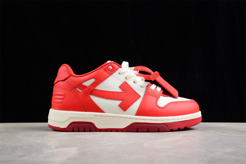 OFF-WHITE Out Of Office leather sneakers