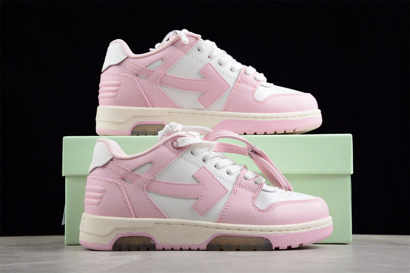 OFF-WHITE Out Of Office leather sneakers