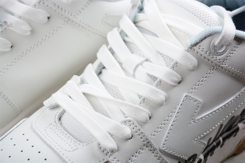 OFF-WHITE Out Of Office leather sneakers