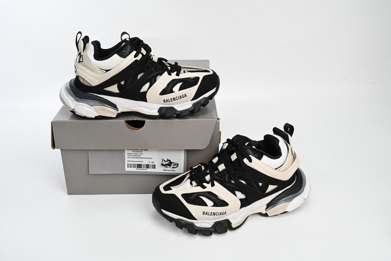 Balenciaga Tess S.Black Rice White Blac 542436 W3SU5 9791