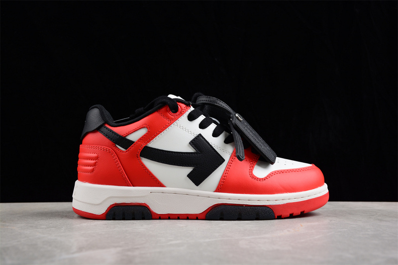 OFF-WHITE Out Of Office leather sneakers