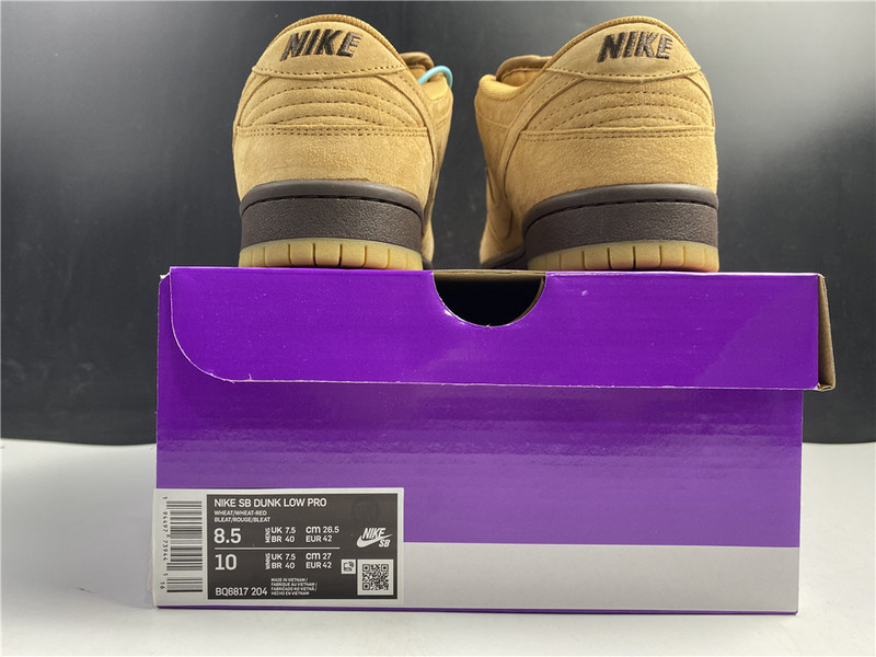 Nike SB Dunk Low Wheat Mocha BQ6817-204