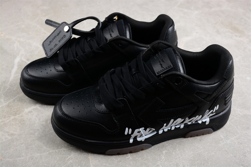OFF-WHITE Out Of Office leather sneakers