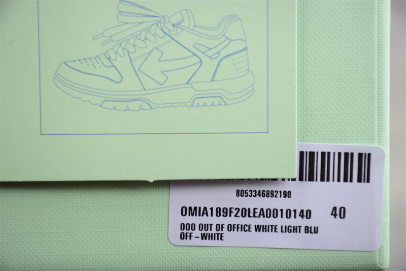 OFF-WHITE Out Of Office leather sneakers