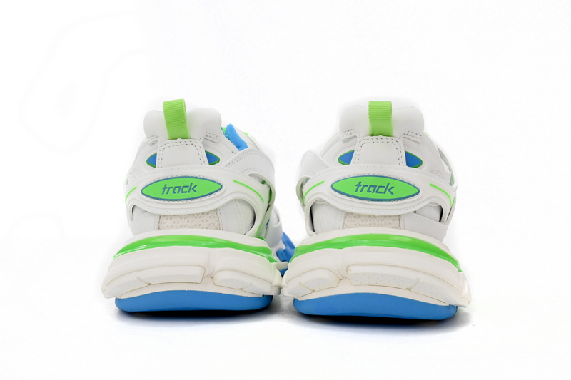 Balenciaga Tess S.Green, White, and Blue 542436 W2BC3 0285
