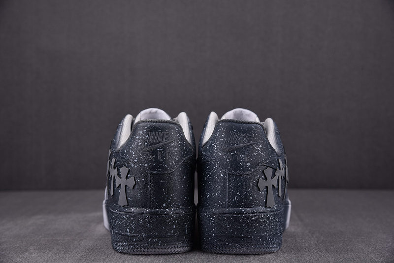 Ch*0me He**ts x nike air force 1 low 07 white/grey/black cw2288 111