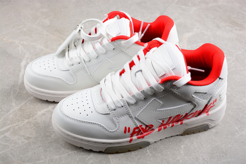 OFF-WHITE Out Of Office leather sneakers