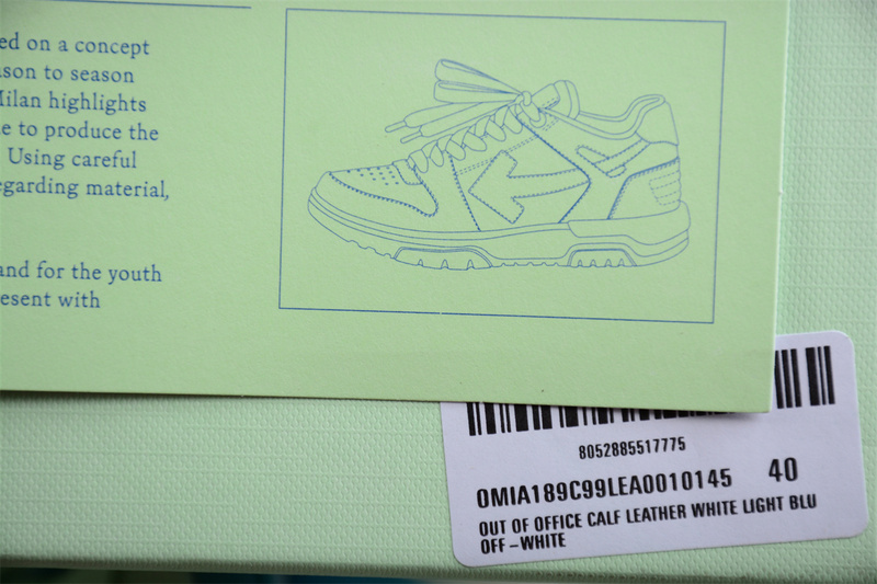 OFF-WHITE Out Of Office leather sneakers