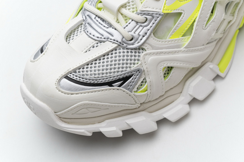 blenciaga Track 2 Sneaker White Fluo Yellow 568515 W2ON3 9073 B