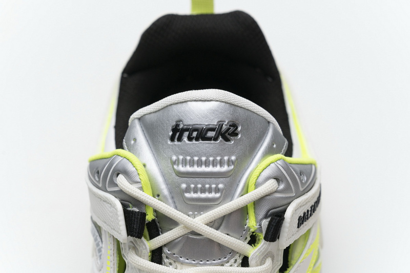 blenciaga Track 2 Sneaker White Fluo Yellow 568515 W2ON3 9073 B