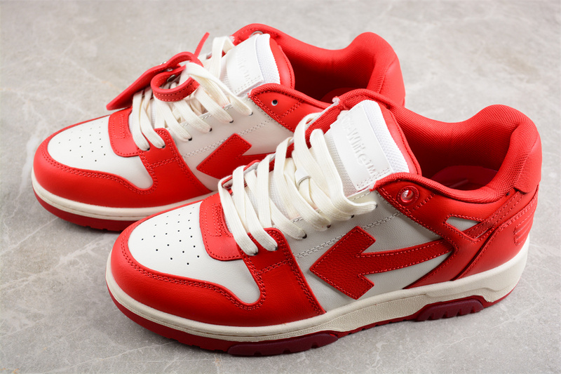 OFF-WHITE Out Of Office leather sneakers