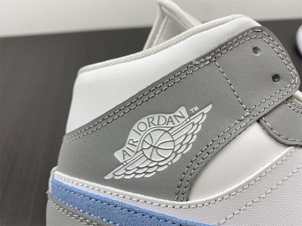 Air Jordan 1 Mid Wolf Grey Aluminum BQ6472-105