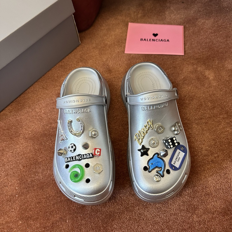 Balenciaga x Crocs Mule Black Multicolor Jibbitz